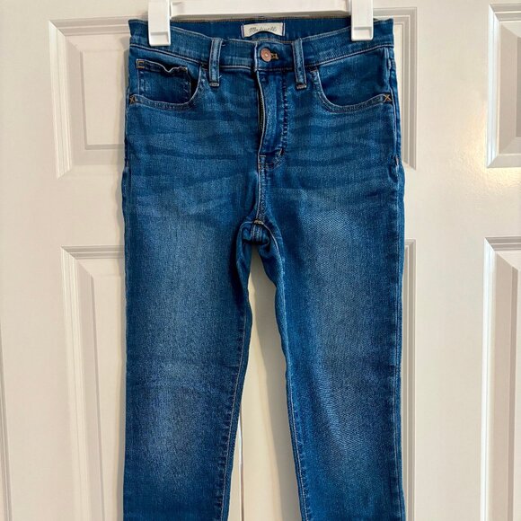 Madewell Mid-Rise Skinny Medium Wash Blue Jeans Women 26 - Picture 4 of 11